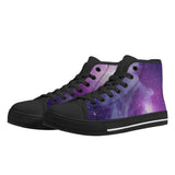 Cosmic MWG High-Top Canvas Shoes - Galaxy Print