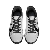 Black and White Sporty MWG Low-Top Leather Sneakers - Black