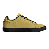 Black and Yellow, Bruce Lee Skate Shoes, Low-Top Leather Sneakers - Black